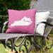 East Urban Home Indoor/Outdoor Throw Pillow Polyester/Polyfill blend in Pink | 20 H x 20 W x 3 D in | Wayfair 06DBD7EE26F54273AE62F8FA1A09421A