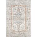 Gray 60 x 0.3 in Indoor Area Rug - World Menagerie Torven Traditional Floral Power Loom Performance Silver Rug | 60 W x 0.3 D in | Wayfair