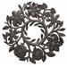 Beyond Borders Floral Wreath Wall Décor Metal in Brown/Gray | 15 H x 15 W in | Wayfair SM546