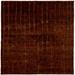 Brown 120 W in Rug - World Menagerie One-of-a-Kind Paralimni Hand-Knotted Tibetan Dark 10' Square Wool Area Rug Wool | Wayfair