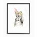 Isabelle & Max™ Seaforth Cute Cartoon Baby Bunny Rabbit Flower Crown Forest Painting Wall Décor Wood in Brown | 20 H x 16 W x 1.5 D in | Wayfair