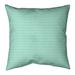 East Urban Home Mcguigan Ombre Art Deco Indoor/Outdoor Throw Pillow Polyester/Polyfill blend in Green/White | 16 H x 16 W x 3 D in | Wayfair