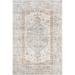 Gray 79 x 0.3 in Indoor Area Rug - World Menagerie Torven Traditional Floral Power Loom Performance Silver Rug, | 79 W x 0.3 D in | Wayfair