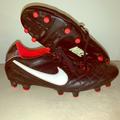 Nike Shoes | Men’s Nike Tempo Black And Red Cleats | Color: Black/Red | Size: 9