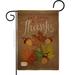 Breeze Decor Eat, Drink & Give 2-Sided Polyester 19 x 13 in. Garden Flag in Brown | 18.5 H x 13 W in | Wayfair BD-TG-G-113052-IP-DB-D-US14-BD