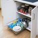 Rebrilliant Nido Pull Out Kitchen Cabinet Organizer w/ One Tier of Storage Steel in Gray | 5.55 H x 21 W x 17 D in | Wayfair