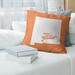 East Urban Home US Cities & States Home Sweet Las Cruces Pillow Down/Feather/Polyester in Orange | 20 H x 20 W x 3 D in | Wayfair