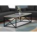 "Coffee Table / Accent / Cocktail / Rectangular / Living Room / 44""L / Metal / Laminate / Grey / Black / Contemporary / Modern - Monarch Specialties I 3417"