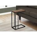 Accent Table / C-Shaped / End / Side / Snack / Living Room / Bedroom / Metal / Laminate / Brown / Black / Contemporary / Modern - Monarch Specialties I 3403