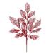 Vickerman 636275 - 21" Burgundy Glitter Coleus Leaf Lace Spray (12 pack) (L194005)