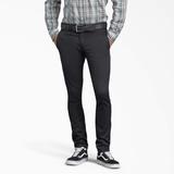 Dickies Men's Skinny Fit Work Pants - Black Size 32 30 (WP801)