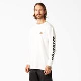 Dickies Men's Logo Graphic Long Sleeve T-Shirt - White Size L (WL469)