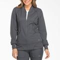 Dickies Women's Dynamix Zip Front Scrub Jacket - Pewter Gray Size XS (DK330)