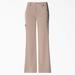 Dickies Women's Xtreme Stretch Flare Leg Cargo Scrub Pants - Khaki Size 3Xl (82011)