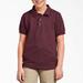 Dickies Kids' Piqué Short Sleeve Polo, 4-20 - Burgundy Size M (KS4552)