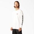 Dickies Men's Long-Sleeve Graphic T-Shirt - White Size M (WL469)