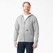 Dickies Men's Midweight Fleece Zip Hoodie - Heather Gray Size S (TW291)