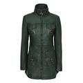 Smart Range Ladies Mistress 1310 Dark Green Gothic Style Fitted Real Lambskin Leather Jacket Coat (20)