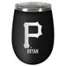 Black Pittsburgh Pirates 12oz. Personalized Stealth Wine Tumbler