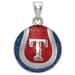 Women's Texas Rangers Sterling Silver Enameled Baseball Pendant