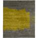 Brown/Gray 72 W in Rug - Brayden Studio® One-of-a-Kind Lindberg Hand-Knotted Traditional Style Yellow 6' x 9' Wool Area Rug Wool | Wayfair