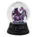 World Menagerie Singley Mythical Midnight Dragon Water Globe Resin in Indigo | 4.75 H x 3.25 W x 3.25 D in | Wayfair