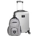 MOJO Silver Las Vegas Raiders 2-Piece Backpack & Carry-On Set