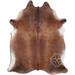 Brown 72 x 0.25 in Area Rug - Loon Peak® Natural Hair Handmade Cowhide Area Rug Cowhide | 72 W x 0.25 D in | Wayfair