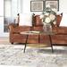 Ivy Bronx Aspacia 3 Legs Coffee Table w/ Storage Wood/Metal in Brown | 18 H x 35.5 W x 35.5 D in | Wayfair EDED9EE46878405889F9DB38F63A13DF