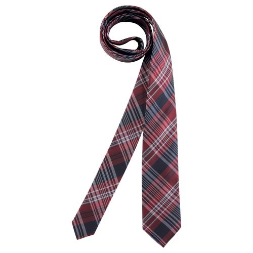 Man's World Krawatte, In 2 Längen, aus reiner Seide rot Herren Krawatte Schmale Krawatten Fliegen Accessoires