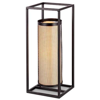 Gerson 45016 - 17" Metal Large Lantern Battery Operated LED Candle Light with Timer