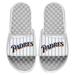 Men's ISlide White San Diego Padres Cooperstown Pinstripe Logo Slide Sandals