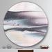 East Urban Home 'Circle Marble I' Painting on Metal Circle in Gray | 11 H x 11 W x 1 D in | Wayfair B0603738590F4A93B1F43A92DE607185