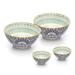Bungalow Rose 4 Piece Dining Bowl Set Porcelain China/Ceramic in Blue | 2.8 H x 5.9 W x 5.9 D in | Wayfair 65A23CB3192D4283B53C25CA860C292F