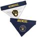 MLB National League Reversible Bandana for Dogs, Small/Medium, Milwaukee Brewers, Multi-Color