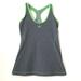 Adidas Tops | Adidas | Gray Green Racer Back Tank | Color: Gray/Green | Size: S