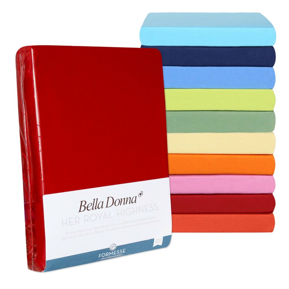 Formesse »Bella Donna« Jersey Boxspring Spannbetttuch Alto 0539 flamingo / 90x190 - 100x220 Image
