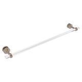 Allied Brass Pacific Beach 34" Towel Bar for Glass Shower Door Metal in Gray | 2.3 H x 5.3 D in | Wayfair PB-41D-SM-30-PEW