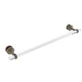 Allied Brass Pacific Beach 28" Towel Bar for Glass Shower Door Metal in Yellow | 2.3 H x 5.3 D in | Wayfair PB-41T-SM-24-ABR