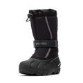 Sorel KIDS FLURRY Waterproof Unisex Baby Snow Boots, Black (Black x City Grey) - Children, 11.5 UK
