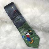 Disney Accessories | Disney Mickey Mouse Golf Necktie Tie | Color: Gray/Green | Size: Os