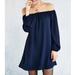 Urban Outfitters Dresses | Ecote Off The Shoulder Swing Dress | Color: Blue | Size: L