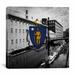 Winston Porter Massachusetts Flag, Grunge Mill Building - Wrapped Canvas Graphic Art Print Canvas in Gray | 37 H x 37 W x 1.5 D in | Wayfair