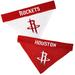 NBA Reversible Bandana for Dogs, Large/X-Large, Houston Rockets, Multi-Color