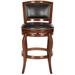 Pasquale Swivel Bar Stool in Walnut/Brown - Safavieh FOX7011D