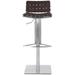 Mitchell Gas Lift Swivel Bar Stool in Brown - Safavieh FOX3001C