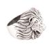 King's Roar,'Men's Sterling Silver Lion Ring from India'