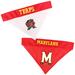 NCAA BIG 10 Reversible Bandana for Dogs, Large/X-Large, Maryland Terrapins, Multi-Color