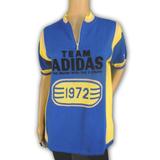 Adidas Tops | Adidas Retro Knit Quarter-Zip Sweater Women Top | Color: Blue/Yellow | Size: S