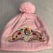 Disney Other | Disney Toddler Girl Pink Pom Pom Beanie Hat | Color: Pink | Size: Os